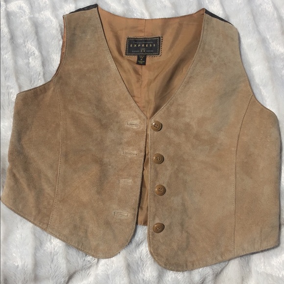 Express Jackets & Blazers - VTG suede vest